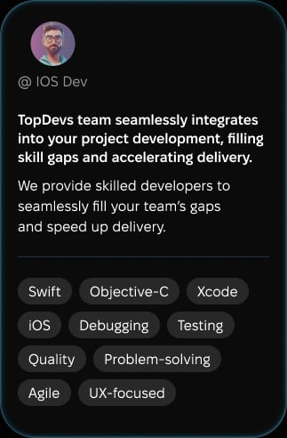 Experienced developers to extend your team