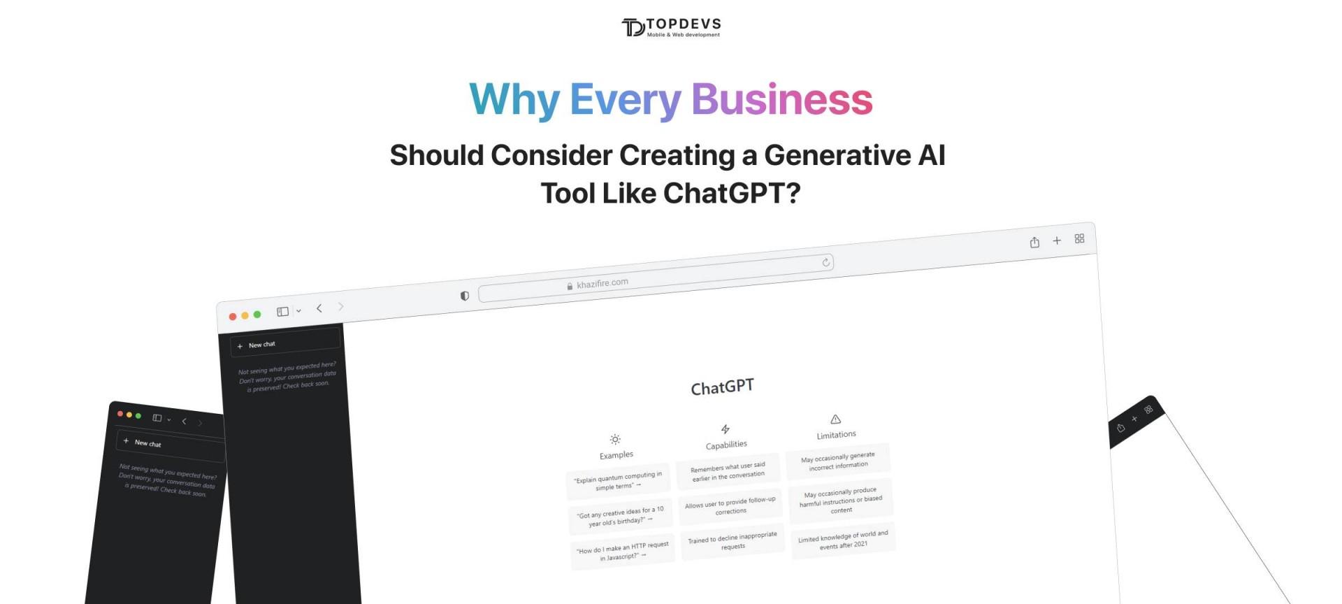 Why Every Business Should Consider Creating a Generative AI Tool Like ChatGPT?