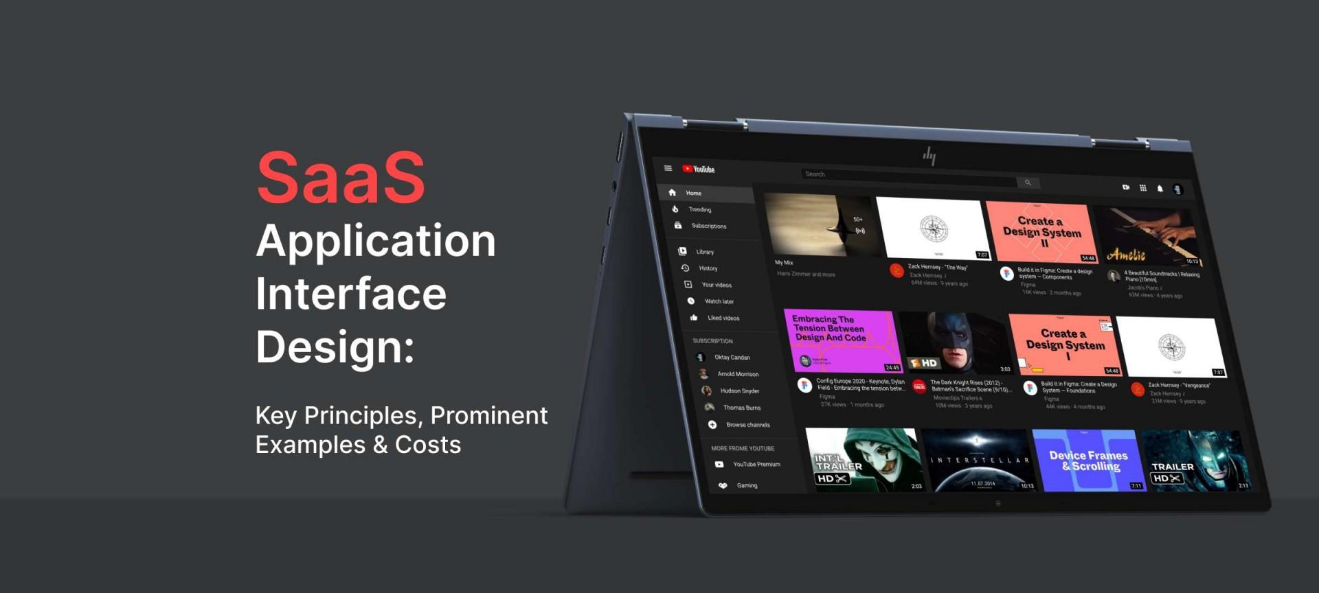 SaaS Application Interface Design: Key Principles, Prominent Examples & Costs