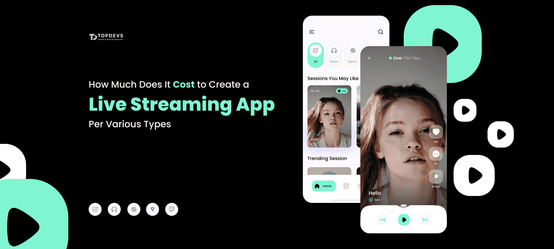 How Much Does It Cost to Create a Live Streaming App Per Various Types