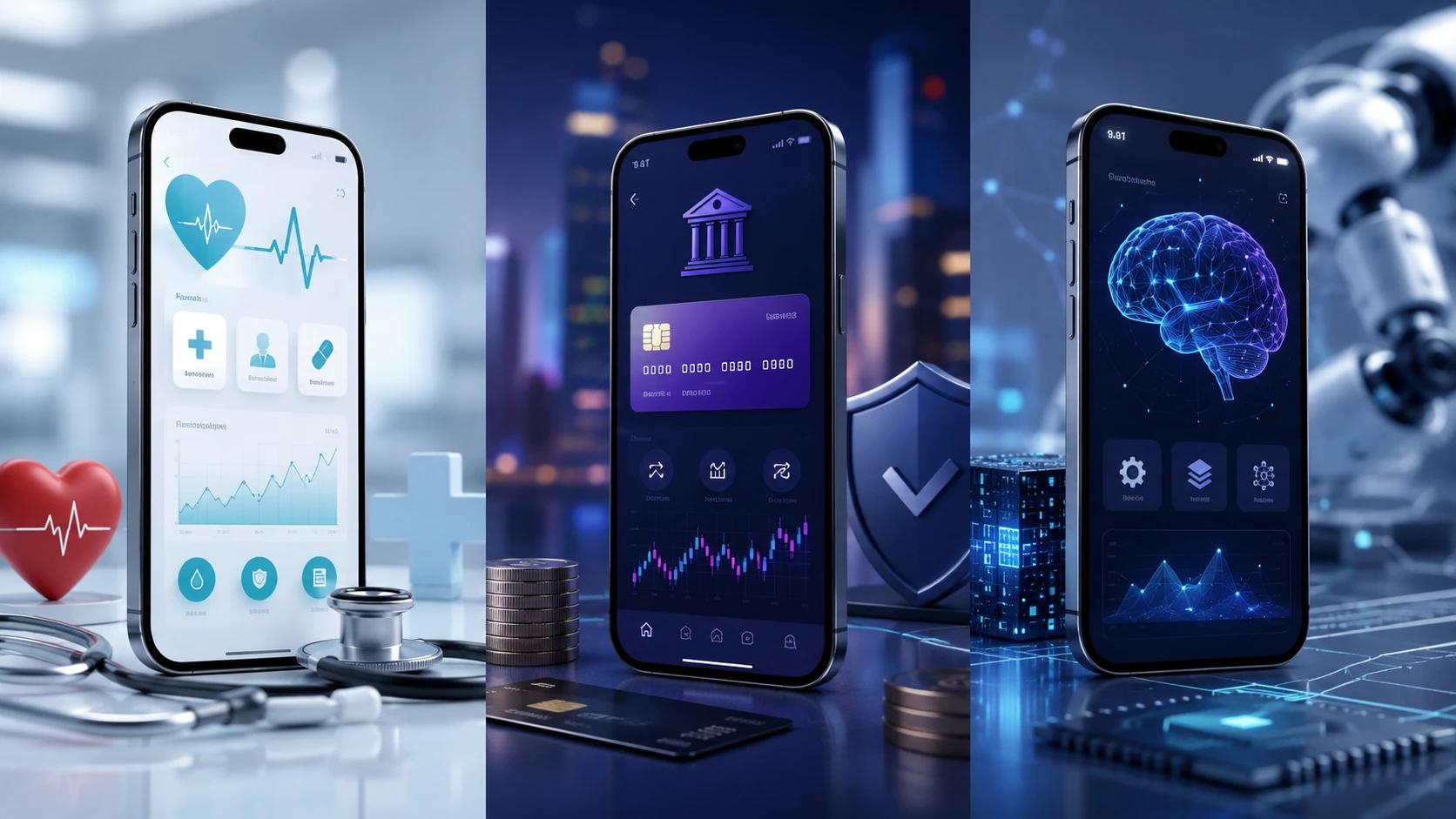 Custom Mobile App Development by Industry: Healthcare, Fintech, Fitness, AI, and Enterprise Apps