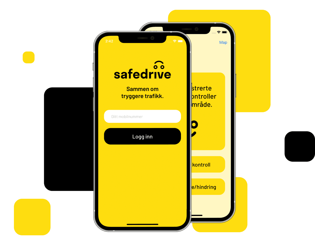 GPS App, A mobile application that alerts about potential risks and traffic constraints on the roads based on the information received from the server.