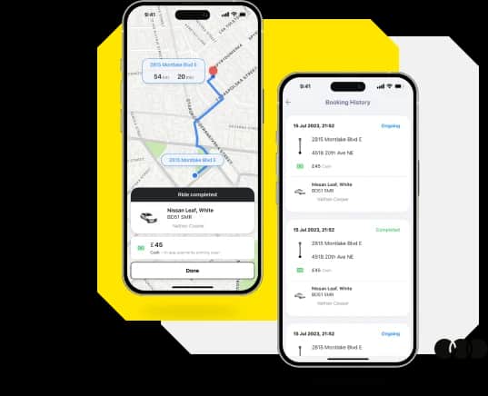 Zippe Taxi Booking, Simple yet sophisticated native mobile applications for quick and convenient taxi booking that use a unique approach to business-client communication.