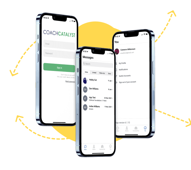 Catalyst, A fitness coaching app suite built by TopDevs as a healthcare and mobile application development company, enabling personalized training experiences.
